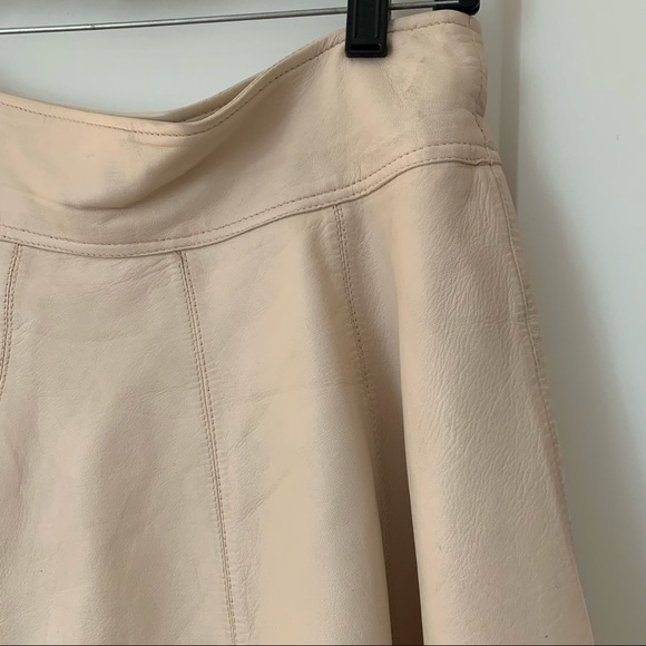 Real Leather Mini Skirt - Picture 3 of 9